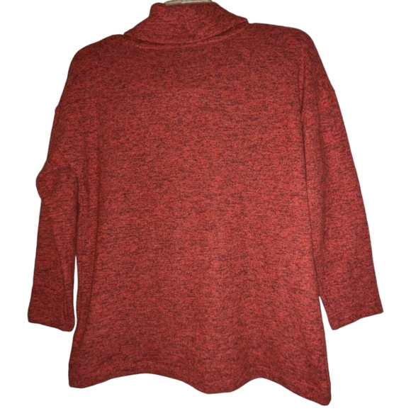 NWT Ruby Rd Fireside Fleece Cozy Cowl Neck Sweater Soft Warm & Fuzzy HOLIDAY - Picture 2 of 10